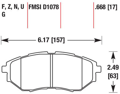 Тормозные колодки HAWK HB533F.668