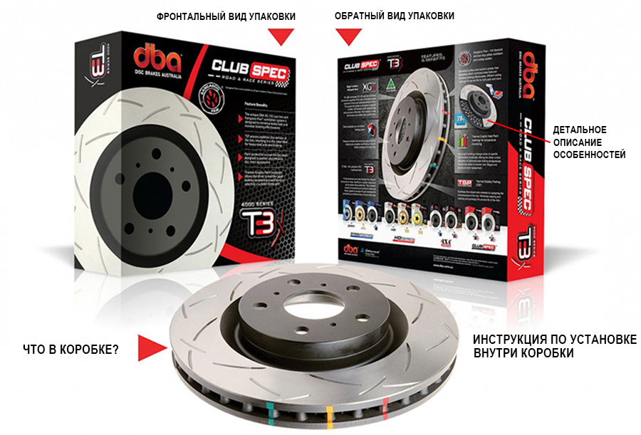 Тормозные диски DBA коробка 4000 Road & Race T3